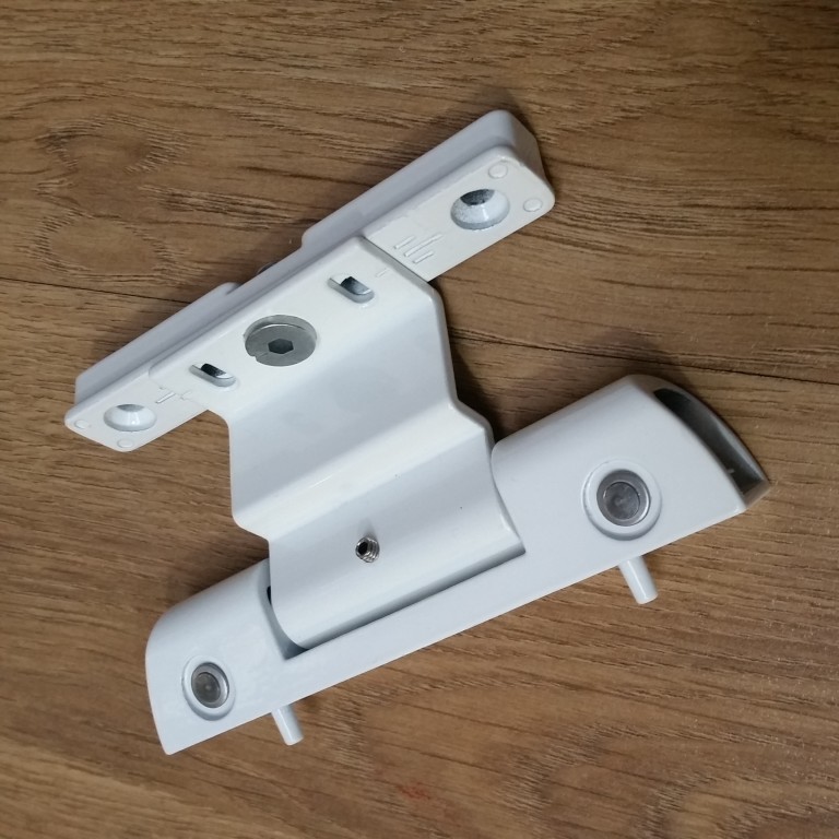 9 / 11 / 13mm Adjustable Rebate Hinge White (HIN15) King Solutions