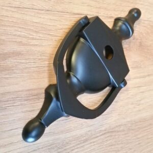 6" Urn Knocker with Hole Black (KN02)