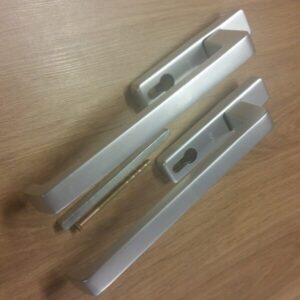 GU Lift & Slide Handleset  Internal/External Silver(lshintextgus)