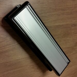 Silver 10" Midrail letterbox 40-80 Sleeve (lb10scs)