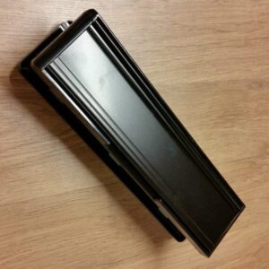 Black 10" Midrail letterbox 40-80 Sleeve (lb10bcs)