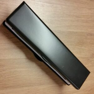 Black 12" I Plate letterbox (lb12ipb)