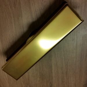 Gold Annodised 12" I Plate letterbox (lb12ipga)