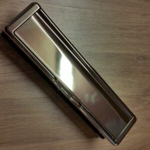 Brass 12" Numail Heavy Duty letterbox (lb12nub)