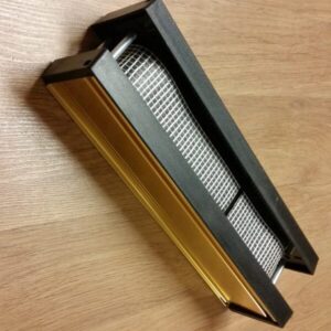 Fire Rated PVD Gold 12" letterbox (lb12brosfr)