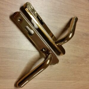 Brass PVD Nanocoast Handles 92mm L/Lever Short Backplate(pvdlh92lls)