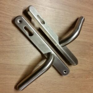Satin SS Nanocoast Handles 92mm L/Lever Long Backplate(sslh92lll)