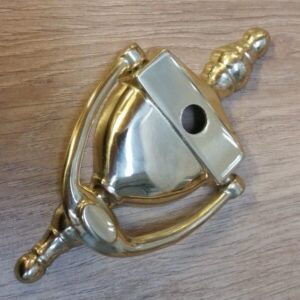 6" Urn Knocker with Hole Brass (KN02br)