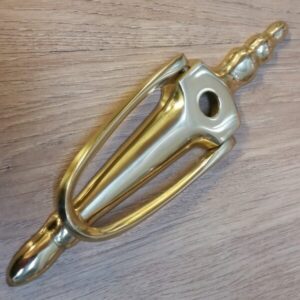 Slimline Urn Knocker with Hole Brass (KN04br)