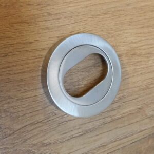 Oval Escutcheon Satin Chrome (Z290h)