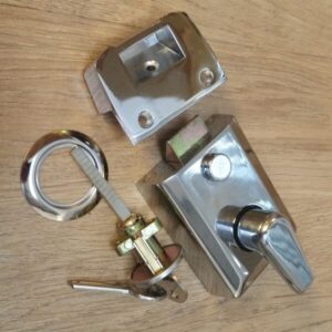 Chrome Nightlatch 60mm (nlp014a)