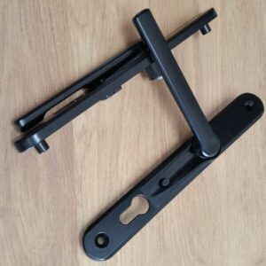 Bifold/Shutter 92mm L/Lever Folding Handle L/H Black(bfs92lb)