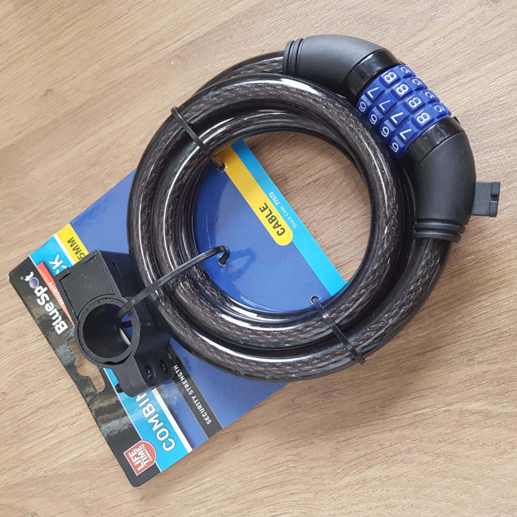 Combination Cable Lock 1.5mtr x 15mm(bs77072) King Solutions UK