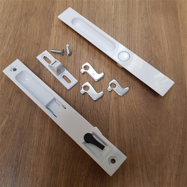 M&S Patio Lock White (PL31w) King Solutions UK Door Locks