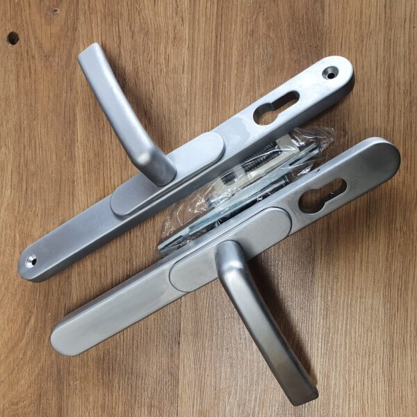 Adjustable Lever/Lever Handleset Silver (PZ centres 95mm to 62mm