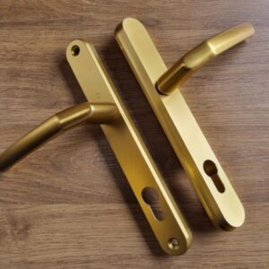 Qty 12 Pairs - Hoppe 92mm Lever/Lever Lockmaster handles - Gold (promo9212g)