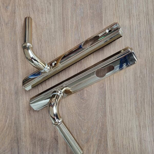 92mm Brass (115mm shc) Lever/Lever Handles x 5 pairs (promodh13) King
