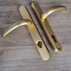 Yale 92mm Gold Lever/Lever Security Handles x 5 pairs (promodh1)
