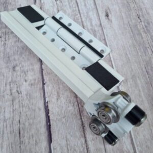 Bottom Roller Hinge DBV1 - White (dbv1brhw)